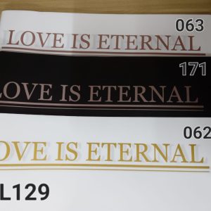 PP129 Wording Plastic Wrapper